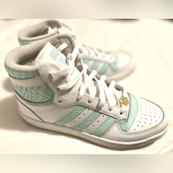 adidas Originals Top Ten RB, size 8 Women’s, White with blue - Picture 2 of 7